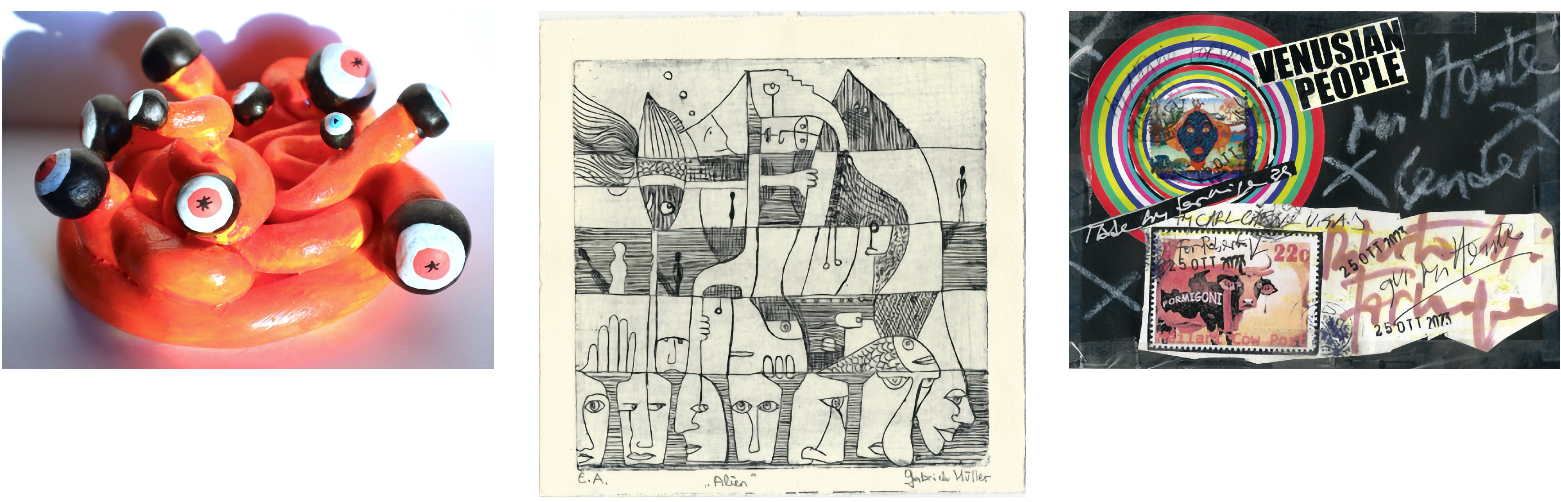 Works of Attilio Fortini, Gabriele Müller and Roberto Formigoni.