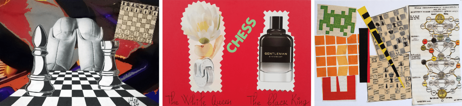 Mail art by Uwe Höfig, Mzia Valerian, and Serse Luigetti.